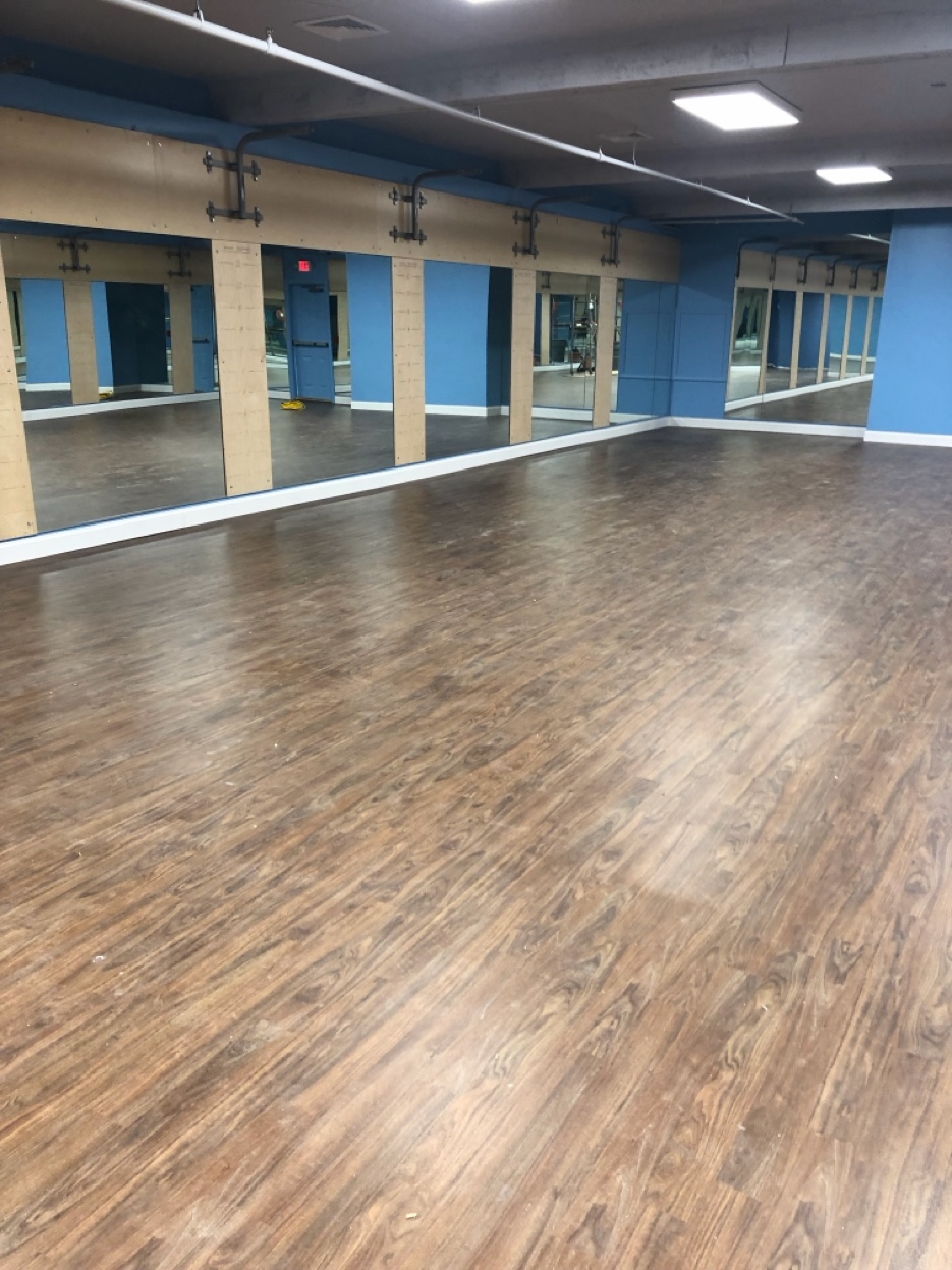 Commercial LVP flooring installation by East Coast Floors