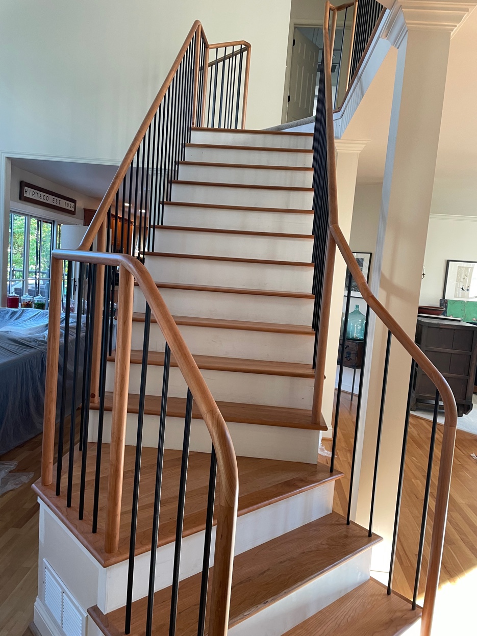 Custom one-of-a-kind railing by East Coast Floors